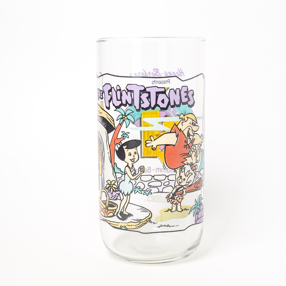 Flintstones Vintage Glass Hardees 1991 Little Bamm-Bamm